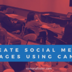 Create social media posts with canva