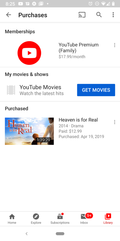 Youtube premium sale free movies