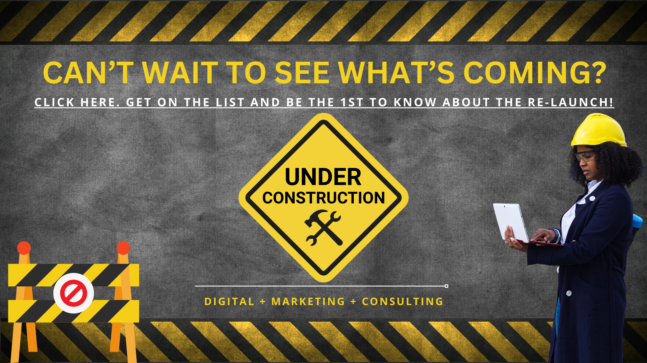 Digital Marketing Consulting and Online Marketing Consultant page under construction